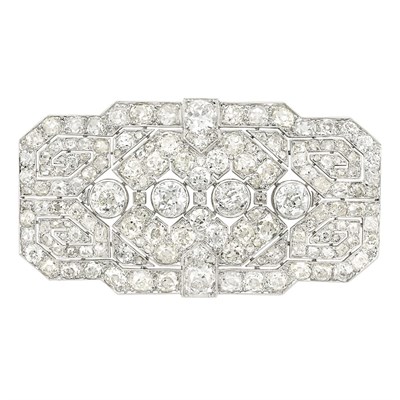 Lot 405 - Platinum and Diamond Brooch