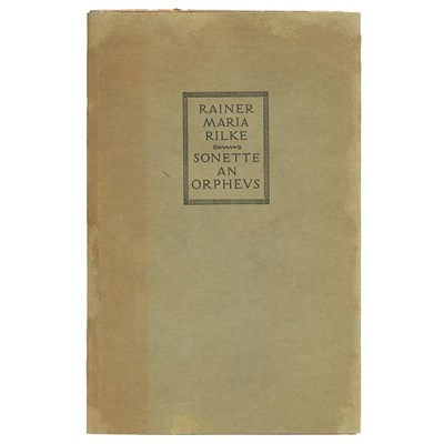 Lot 565 - RILKE, RAINER MARIA Die Sonette an Orpheus....