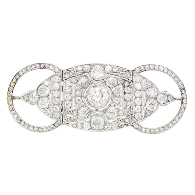 Lot 125 - Platinum and Diamond Brooch
