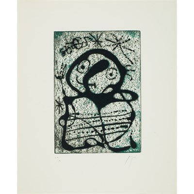 Lot 88 - Joan Miró CONSTELLATIONS Color etching and...
