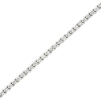 Lot 335 - Platinum and Diamond Bracelet, Cartier