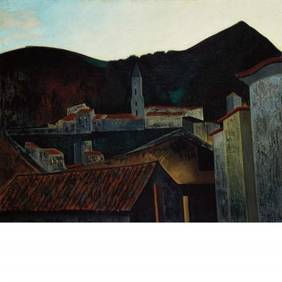 Lot 129 - Joseph Stella American, 1877-1946 Mura Lucano,...
