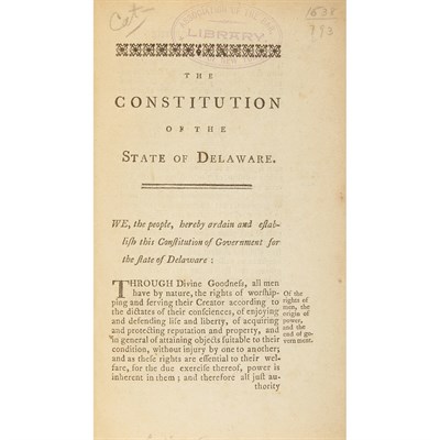 Lot 4 - [DELAWARE] Group of late Colonial,...