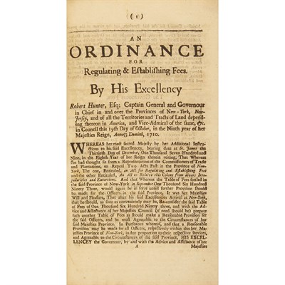 Lot 16 - [NEW YORK] Bound group of acts printed by...