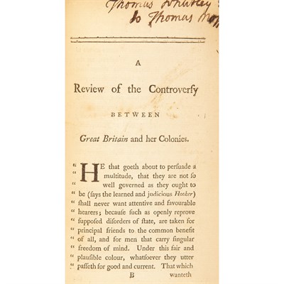 Lot 25 - [KNOX, WILLIAM] The Controversy Between Great...