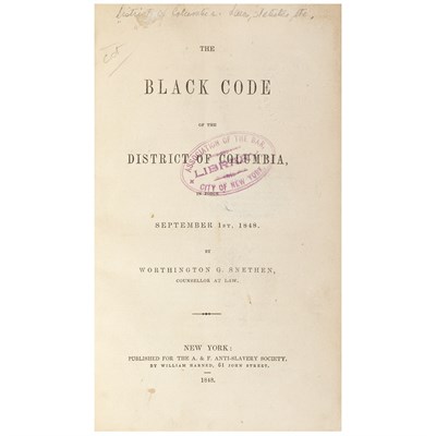 Lot 119 - [AFRICAN AMERICANA] O'NEALL, JOHN BELTON. The...