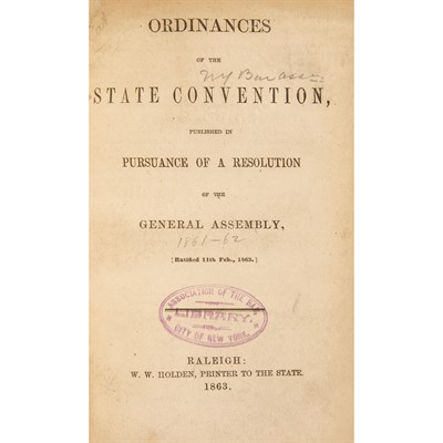 Lot 132 - [CIVIL WAR - NORTH CAROLINA] Group of...
