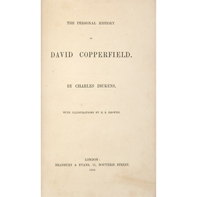 Lot 541 - DICKENS, CHARLES The Personal History of David...
