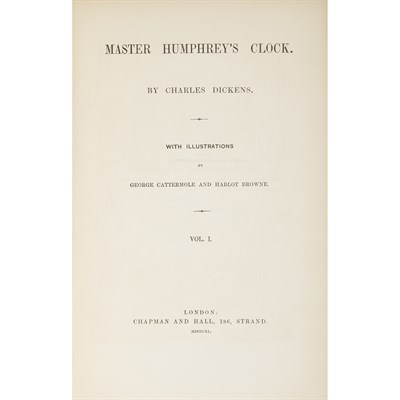 Lot 534 - DICKENS, CHARLES Master Humphrey's Clock....