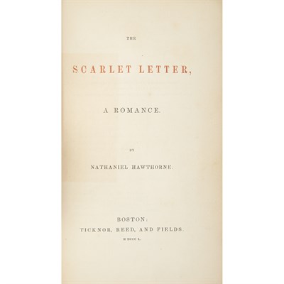 Lot 556 - HAWTHORNE, NATHANIEL The Scarlet Letter, a...
