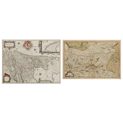 Lot 320 - [MAPS] Two framed European maps. Comprising...