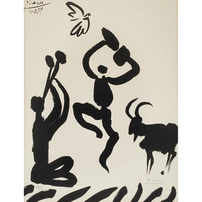 Lot 158 - After Pablo Picasso MUSICIEN, DANSEUR, CHEVRE...