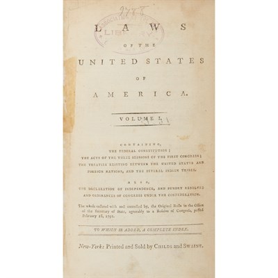 Lot 69 - [UNITED STATES] Laws of the United States of...