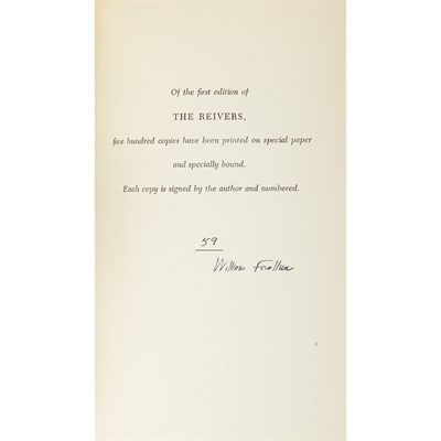 Lot 552 - FAULKNER, WILLIAM Three signed limited...