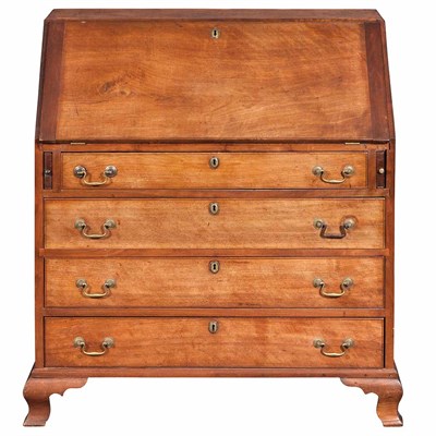 Lot 241 - Chippendale Walnut Slant Front Desk 18th...