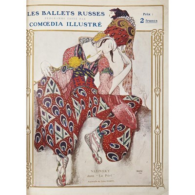 Lot 476 - [BALLET RUSSES] Two bound volumes of Comoedia...