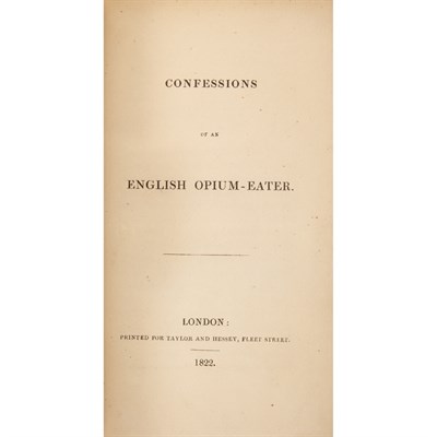 Lot 374 - [DE QUINCEY, THOMAS] Confessions of an English...