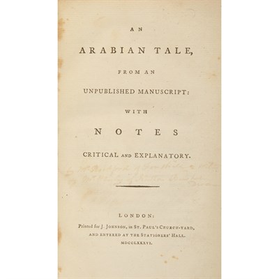 Lot 397 - [GOTHIC NOVEL] BECKFORD, WILLIAM [HENLEY,...