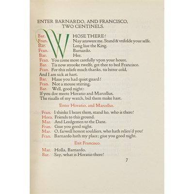 Lot 336 - [DOVES PRESS] The Tragicall Historie of Hamlet...