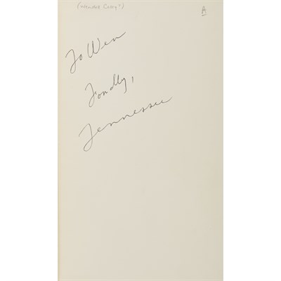 Lot 450 - WILLIAMS, TENNESEE Two signed volumes....