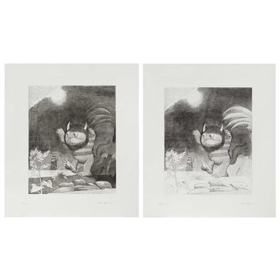 Lot 470 - SENDAK, MAURICE Two large signed Wild Thing...