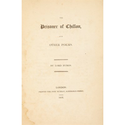 Lot 363 - BYRON, GEORGE GORDON NOEL, LORD The Prisoner...