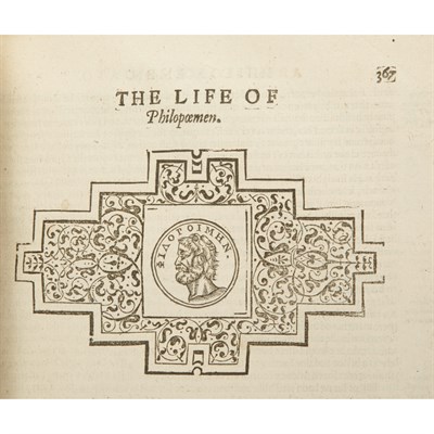 Lot 175 - [EARLY PRINTING] PLUTARCH. The lives of the...