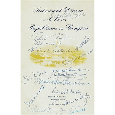Lot 292 - [EISENHOWER, DWIGHT and NIXON, RICHARD]...