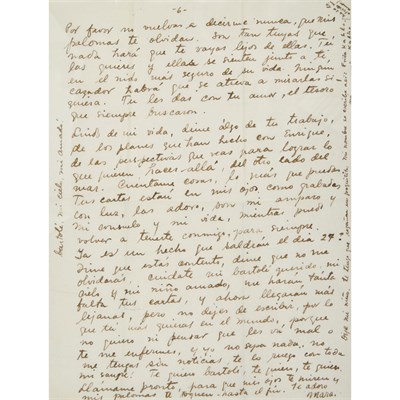 Lot 231 - KAHLO, FRIDA An important unpublished archive...