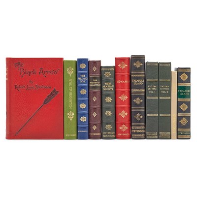 Lot 434 - STEVENSON, ROBERT LOUIS Group of finely bound...