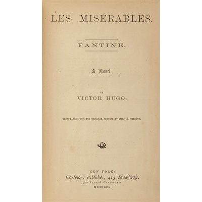 Lot 411 - HUGO, VICTOR Les Miserables. New York:...