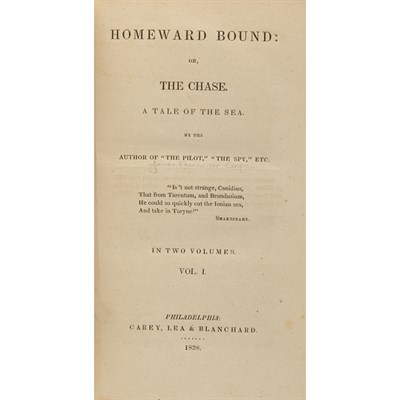 Lot 372 - COOPER, JAMES FENIMORE Group of six titles in...