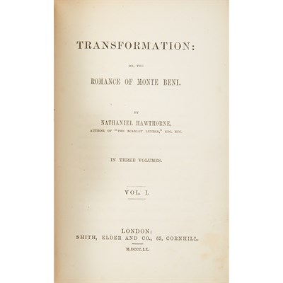 Lot 403 - HAWTHORNE, NATHANIEL Transformation; or, the...