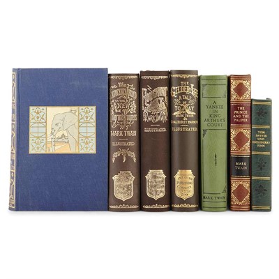 Lot 354 - [FINE BINDINGS] TWAIN, MARK. Group of four...