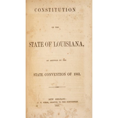Lot 143 - [CIVIL WAR - LOUISIANA] Group of Confederate...