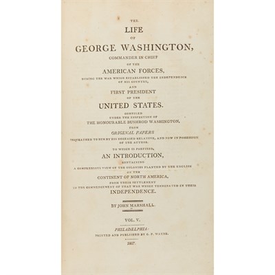 Lot 76 - [WASHINGTON, GEORGE] MARSHALL, JOHN. The Life...