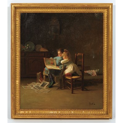 Lot 32 - Jean-Paul Haag French, 1854-1906 Story Time...