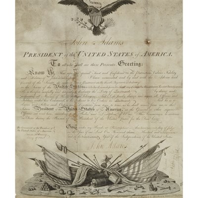 Lot 267 - ADAMS, JOHN Document Signed. [Philadelphia:]...