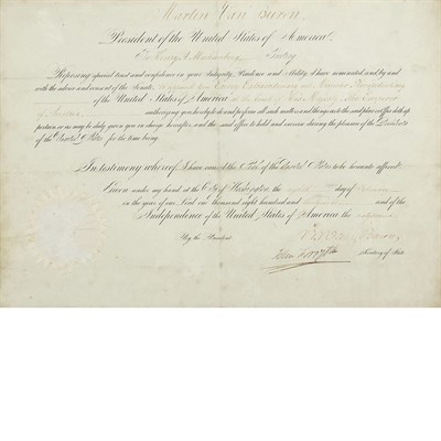 Lot 275 - [PRESIDENTS] Group of three signed items,...