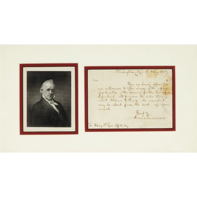 Lot 277 - [PRESIDENTS] Group of three signed items,...