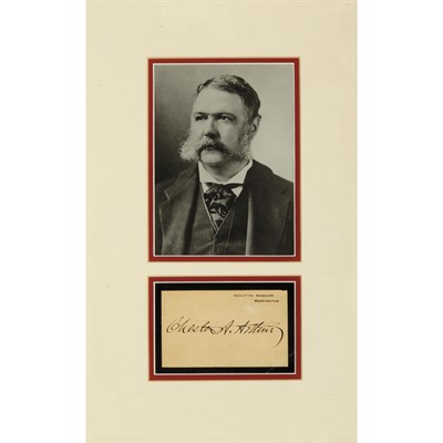 Lot 281 - [PRESIDENTS] Group of four signed items,...