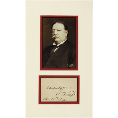 Lot 284 - [PRESIDENTS] Group of four signed items,...