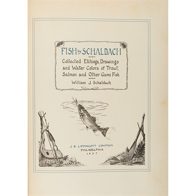 Lot 218 - [ANGLING] SCHALDACH, WILLIAM Fish by Schaldach....