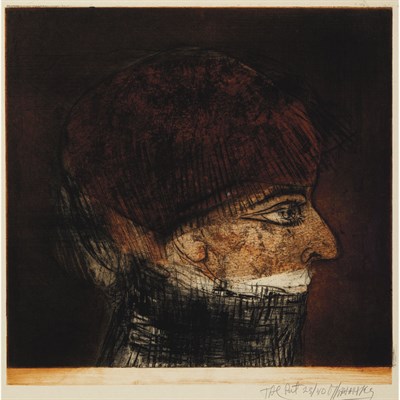 Lot 202 - Mauricio Lasansky (b.1914) THE POET Color...