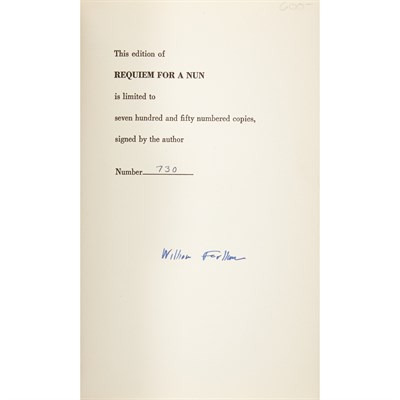 Lot 385 - FAULKNER, WILLIAM Requiem for a Nun. New York:...