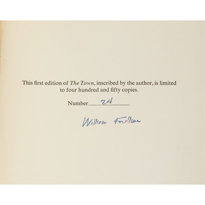 Lot 386 - FAULKNER, WILLIAM The Town. New York: Random...