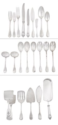 Lot 174 - Puiforcat Sterling Silver Noailles Pattern...