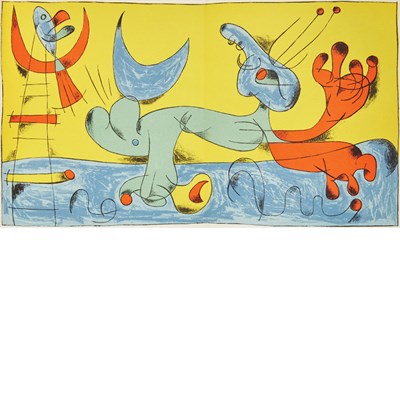 Lot 493 - [MIRO] PREVERT, JACQUES, & RIBEMONT-DESSAIGNES,...
