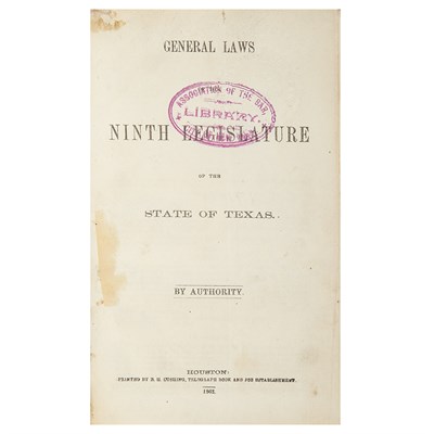 Lot 142 - [CIVIL WAR - TEXAS] Group of Confederate-era...