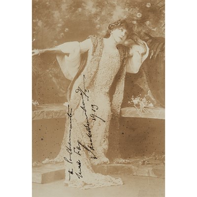 Lot 246 - BERNHARDT, SARAH Inscribed photograph. The...